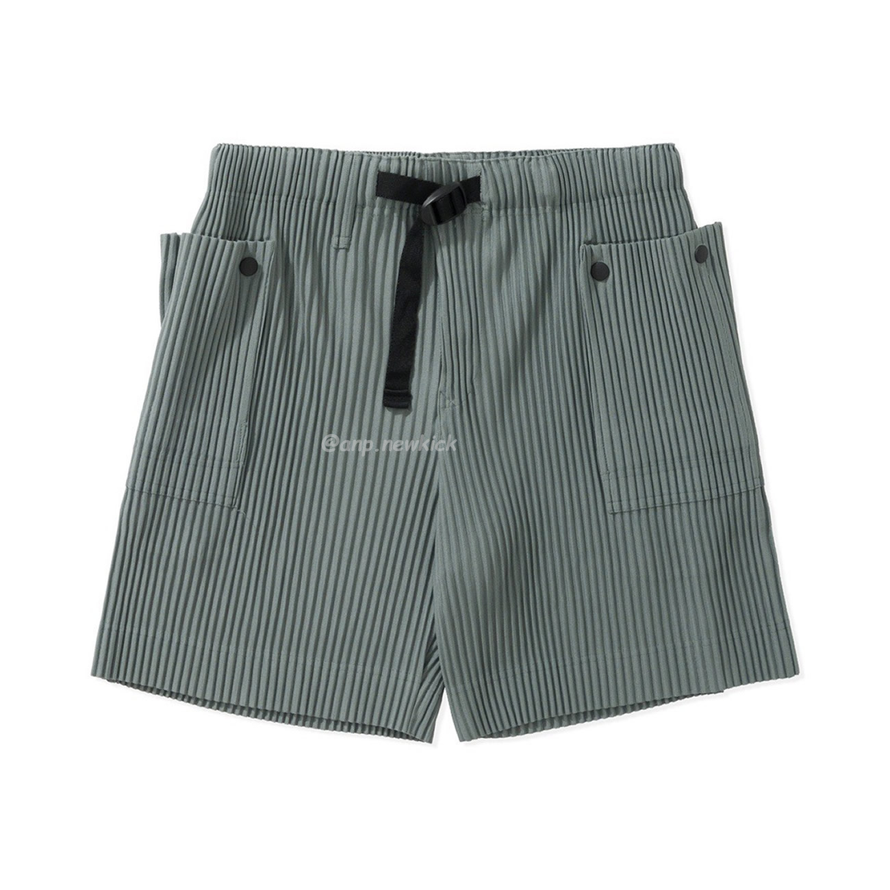 Homme Plissé Issey Miyake Flip Shorts Black Green (4) - www.newkick.vip